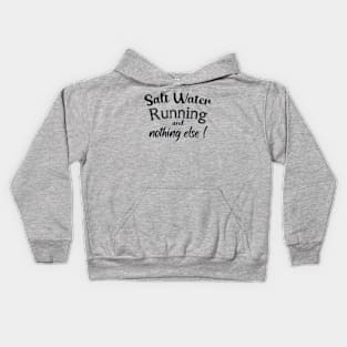 Running  beach (dark lettering) Kids Hoodie